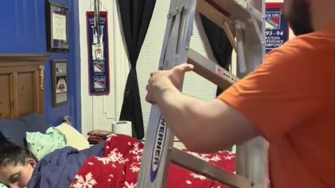 Placing Weird Stuff On My Wife as She Sleeps - Episode 1 - A 6ft Ladder