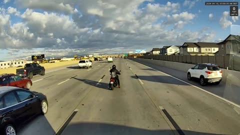 Moped Rider Leaves Crash Scene After Close Call With Semi