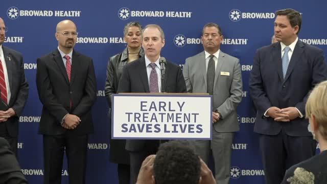 Broward Health CEO Shane Strum Commends Gov. DeSantis