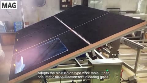 Air-floating manual glass cutting breaking table