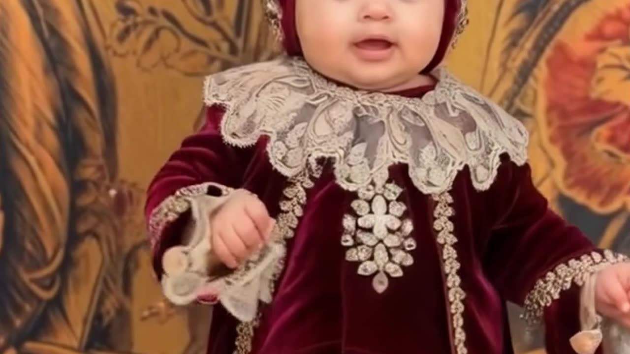 funny glammer boy cute baby fashion show runway