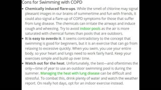 COPD and Swimming: Here's the pros and cons! Article/Study Review! Living Healthy with COPD!