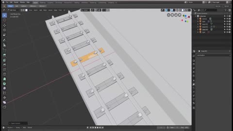 3 How Blender Makes a Lowpoly Isometric Timeline Train Station 1