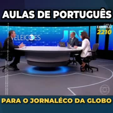 TV Globo entrevista Presidente Bolsonaro - Renata Vasconcellos - Metáfora (2022,8,23)