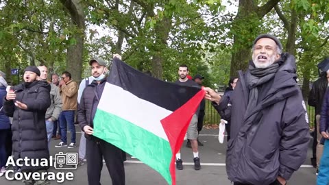 Met police permit Muslims To Harass Jews Following a Memorial for the 7th October Attack.mp4