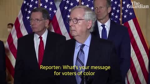 Mitch McConnell under fire after saying African Americans vote as much as 'Ameri