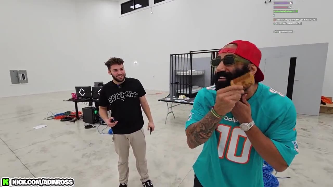 FOUSEY IS FINALLY BACK AND POPPED UP ON ADIN ROSS STREAM