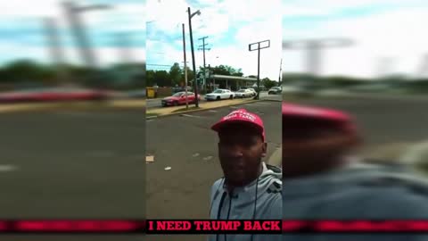 I need Trump Back ? Black American tell Joe Biden Supporters at Gas Station