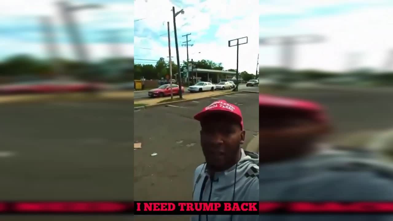 I need Trump Back ? Black American tell Joe Biden Supporters at Gas Station