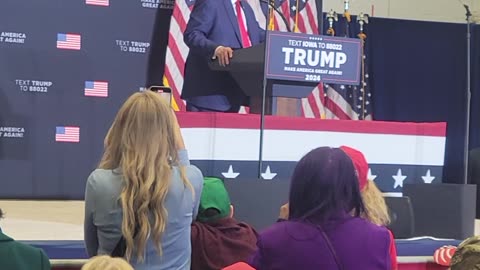 President Trump in Cedar Rapids Iowa