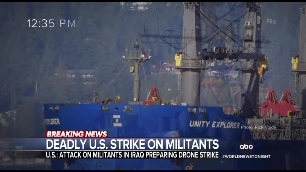 US drone strike on militants in Iraq