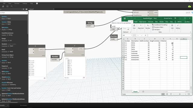 DYNAMO FOR REVIT_EXPORTING EXCEL DATA FILE FROM DYNAMO