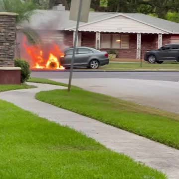 When you think your having a bad day …car fire