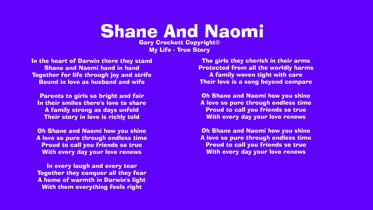 Shane And Naomi Song