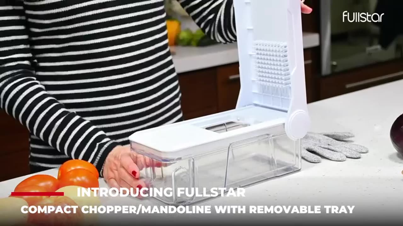 Fullstar All in 1 Vegetable Chopper, Mandoline Slicer & Cheese Grater Multi Blade French Fry Cutte