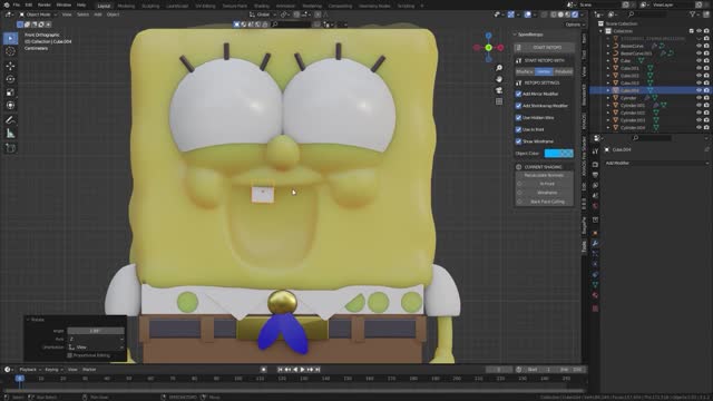 Great God uses Blender to make SpongeBob SquarePants scenes, don't miss it if you are interested 2