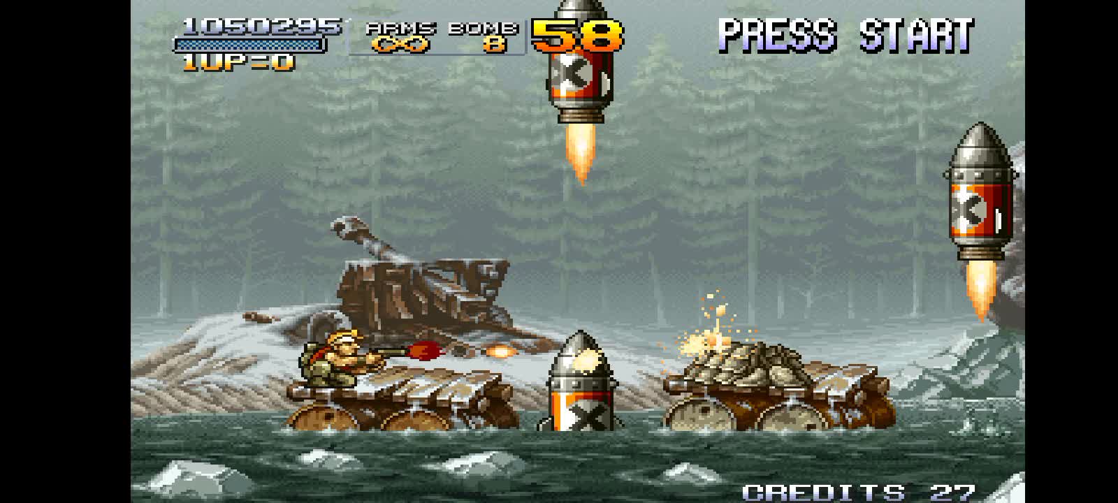 Zeroing Metal Slug 2 arcade version with the character (MARCO).