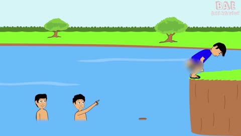 Gagal Berenang - Kartun Lucu - Funny Cartoon