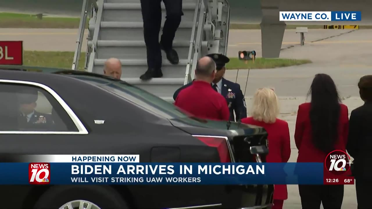 Biden almost FALLS even after they downgraded him to kiddie stairs