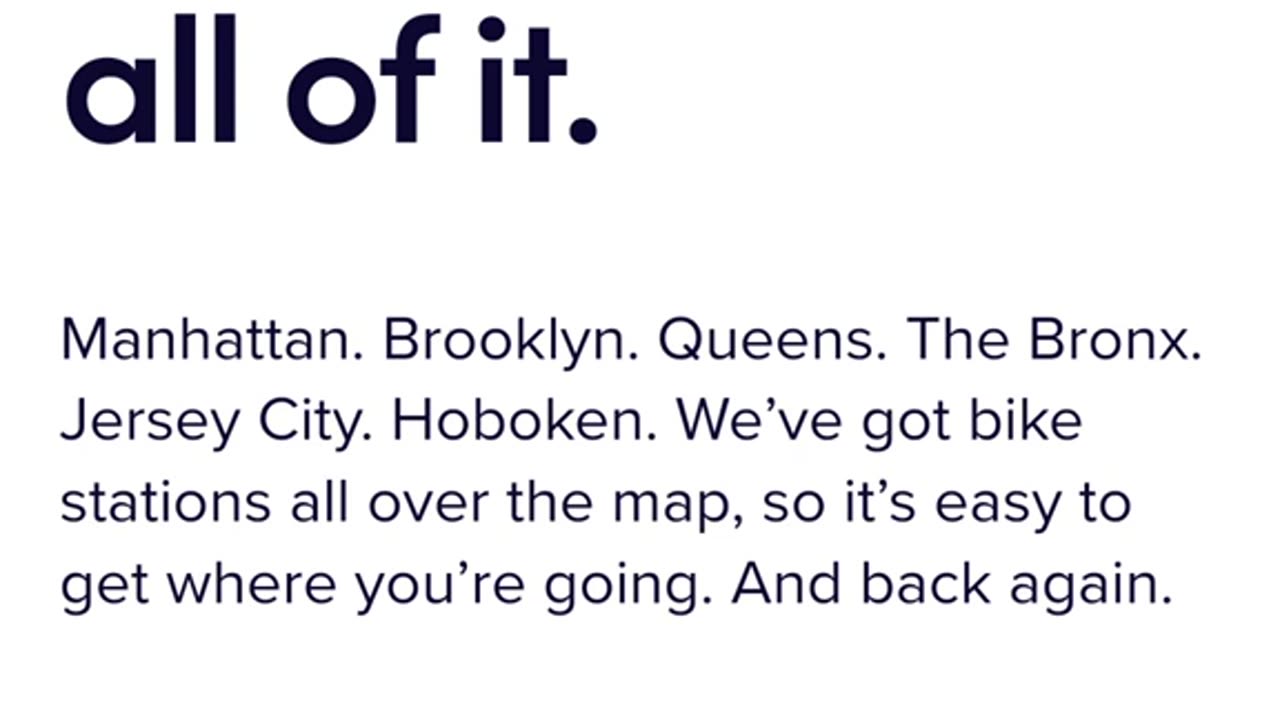 Taking a look at the website for Citi Bike powered by Lyft citibikenyc.com
