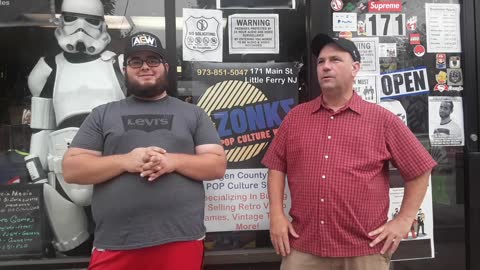 Me and AJ trying to make a Promotional Video for the Bargain Barons on Youtube