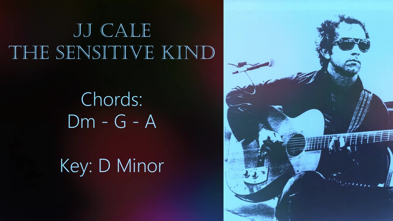 JJ Cale Backing Track - THE SENSITIVE KIND - Key D Minor