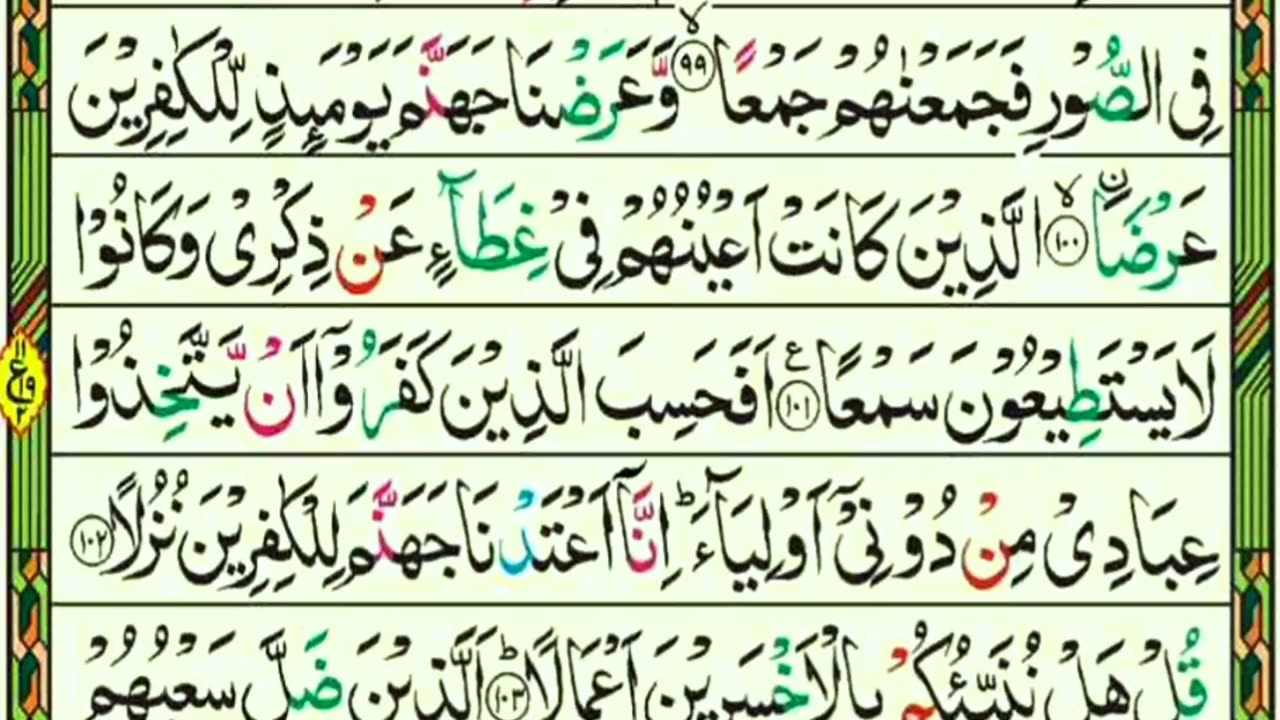 Quran Surah Al Kahf Page 12 Holly Quran Beautiful Recitation Quran Tilawat