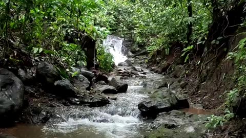 Standing on a Waterfall in Jaco Costa Rica