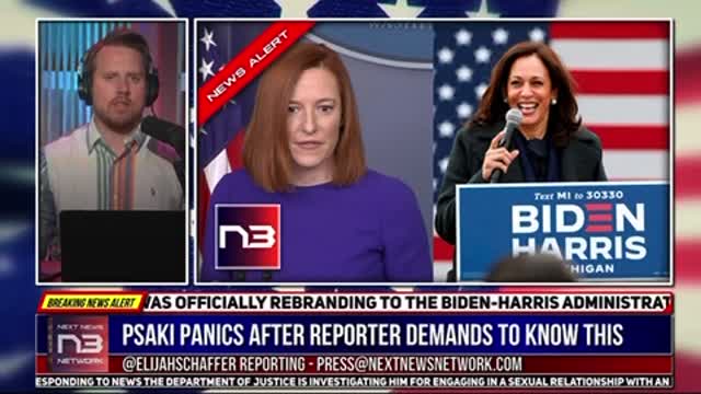 Biden Admin Rebrands To Biden-Harris Admin + Even Jen Psaki Flustered !