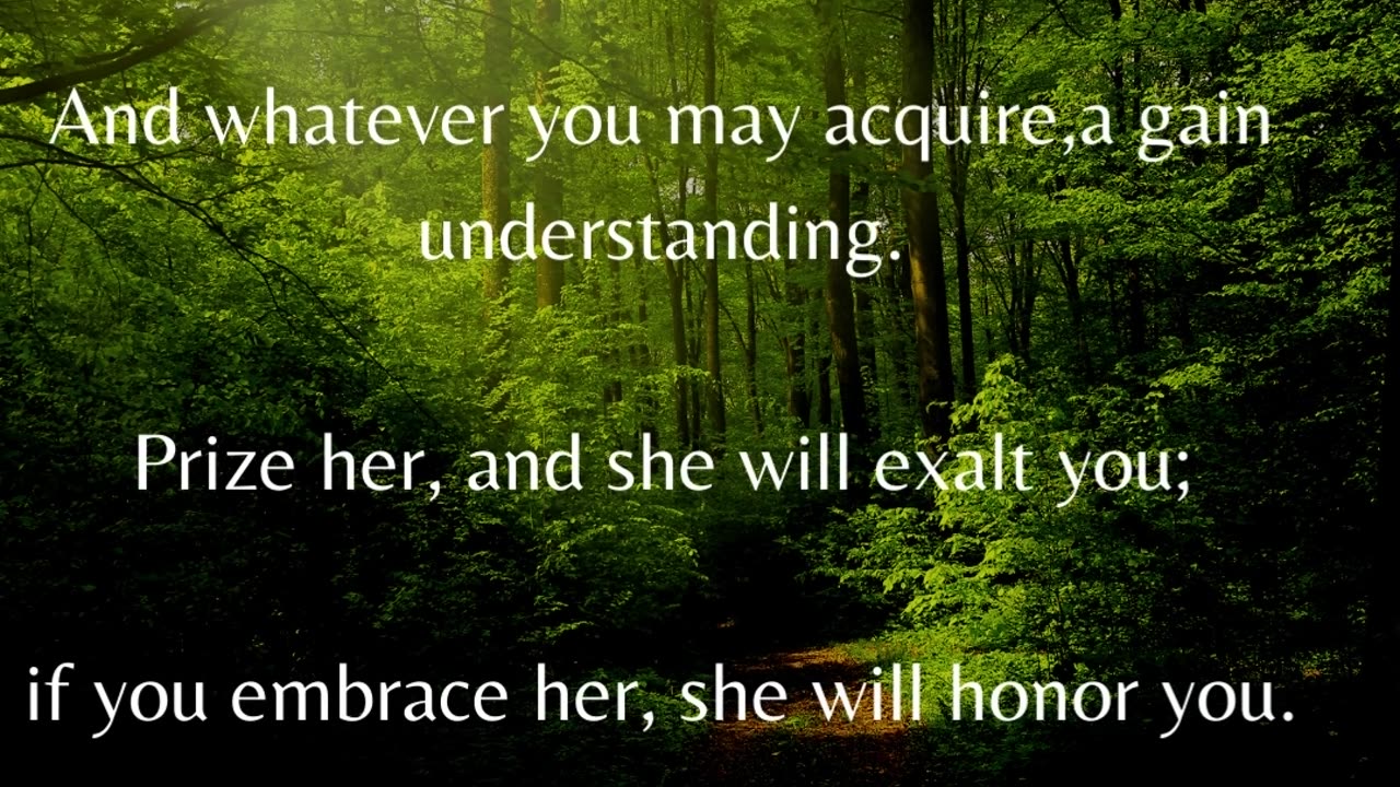 Proverbs 4: 1-9