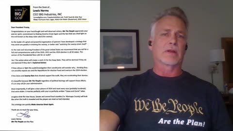 Open Letter to President Trump [to help Drain the Swamp]