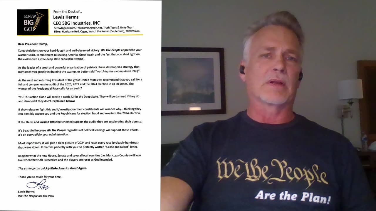 Open Letter to President Trump [to help Drain the Swamp]