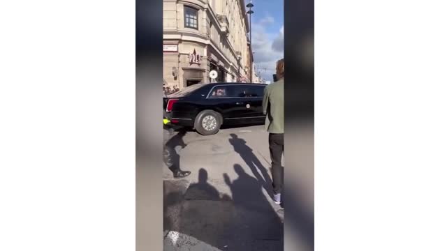 President Biden stuck in London traffic ahead of Queen's funeral