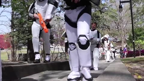Walking Up To Random People With 100 StormTroopers