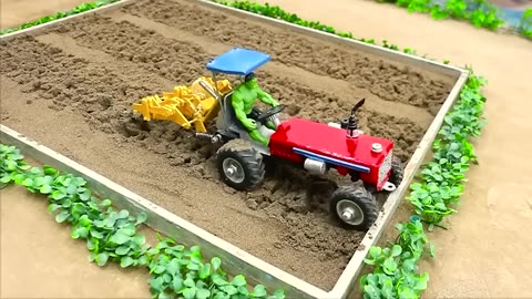 Diy tractor making asphalt road new technology | diy mini construction machine