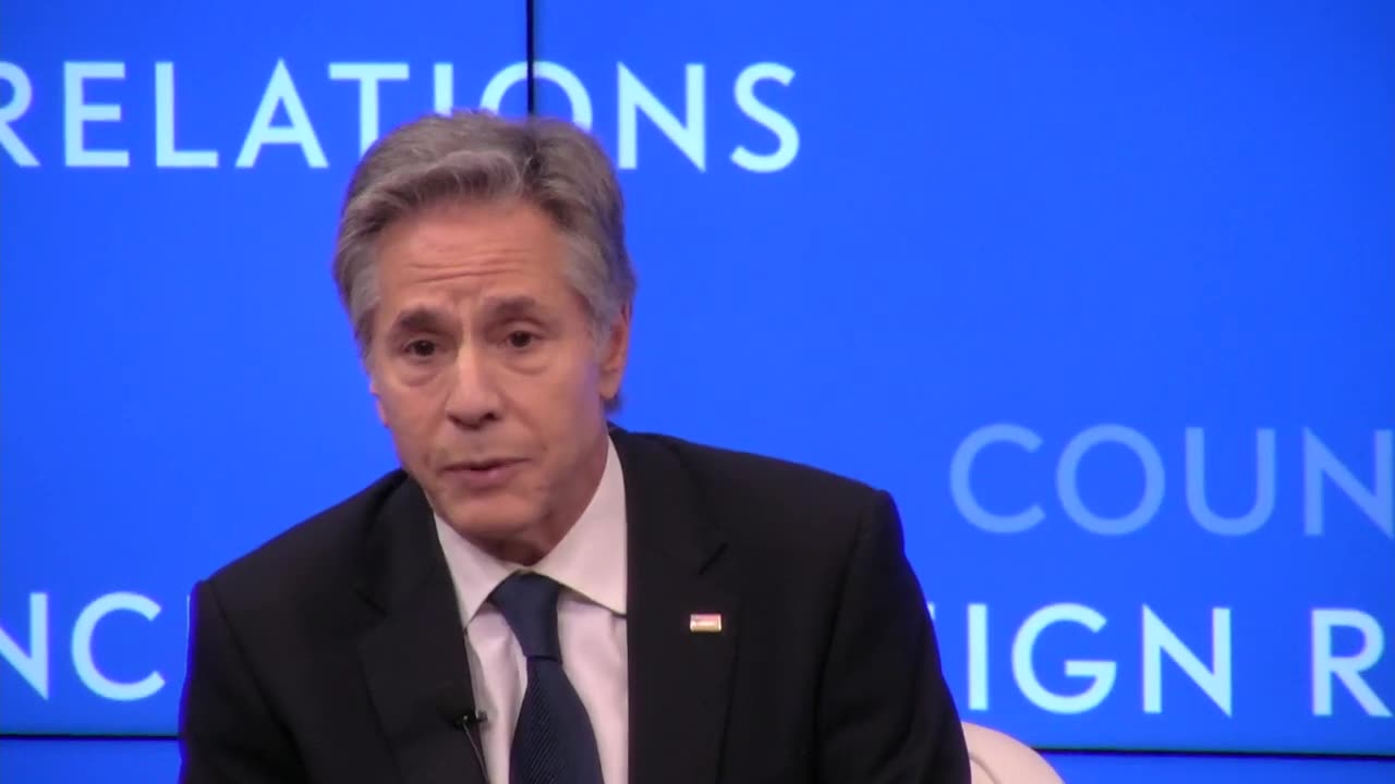 Secretary Antony Blinken participates in a conversation at the Council on Foreign Relations