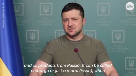 Zelenskyy calls for harsher sanctions, boycotts against Russia