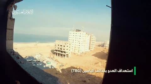 Hamas showing RPG fire on Israeli Merkavas and mortar attacks on IDF infantry