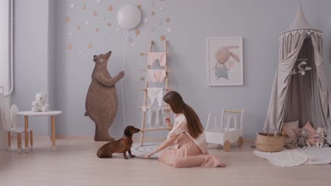 Cute dog training video and fun