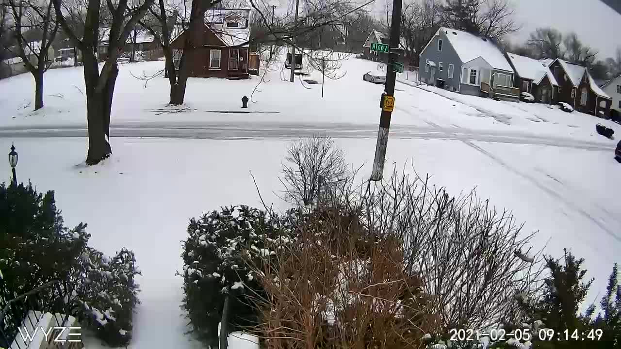 Time Lapsed Snow Overnight