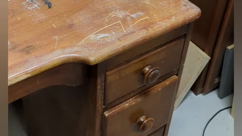 Trashed Desk to Entryway Treasure