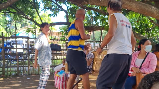 Dance with his grandchild