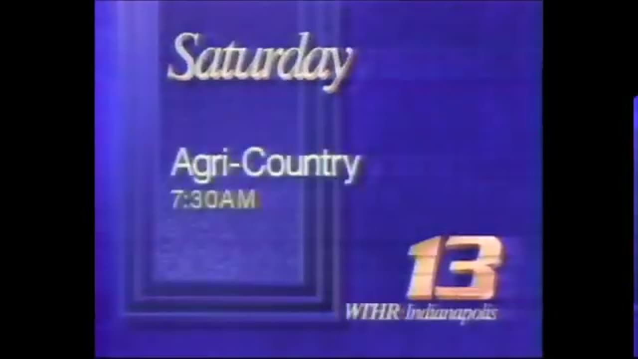 October 1992 - WTHR Indianapolis Promo for 'Agri-Country'