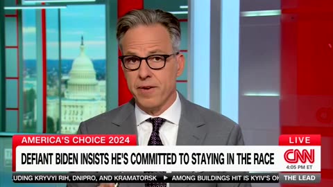 'Not Coherent': Jake Tapper Unloads On Biden For 'Failed' Post-Debate Press Appearances