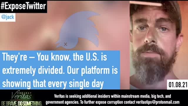 Project Veritas Jack Dorsey Using Platform to Crush Free Speech
