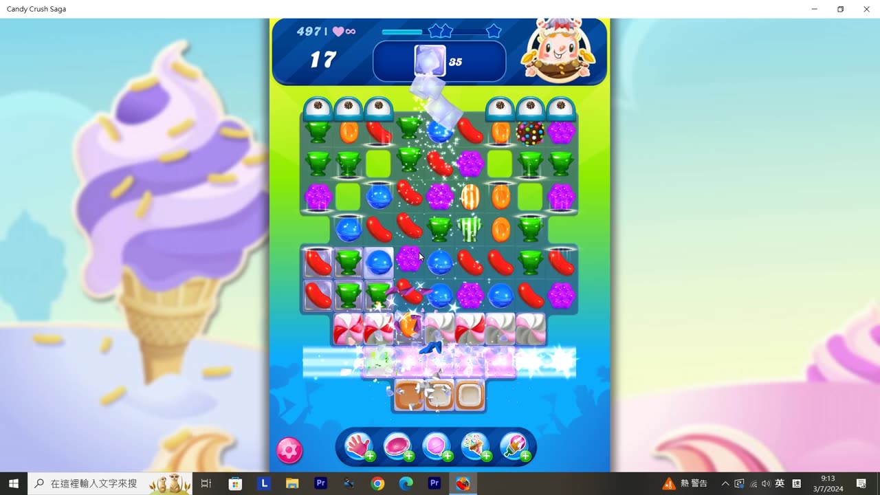 Candy Crush Saga Record (Level 497)