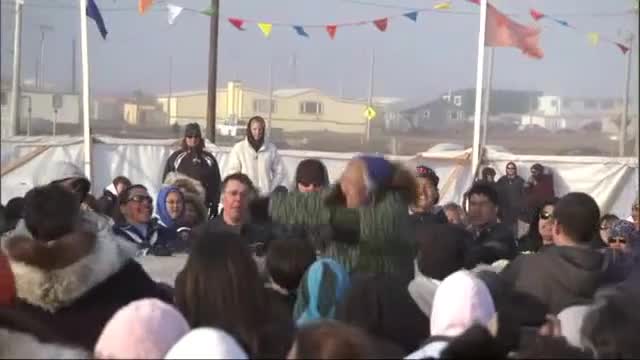 Frozen Planet: Lift off at the Inupiat festival