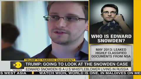 Edward Snowden asks to return to US. Trump to 'take a look' at pardoning
