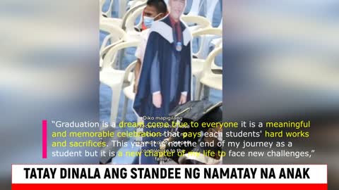 Video of an Emotional Father carrying the Standee of his Son during Graduation Day has Gone Viral!