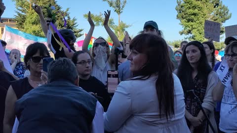 Reverend Crystal Cox tries to Talk about the Value of PRIDE to Rabid PRIDE Demons
